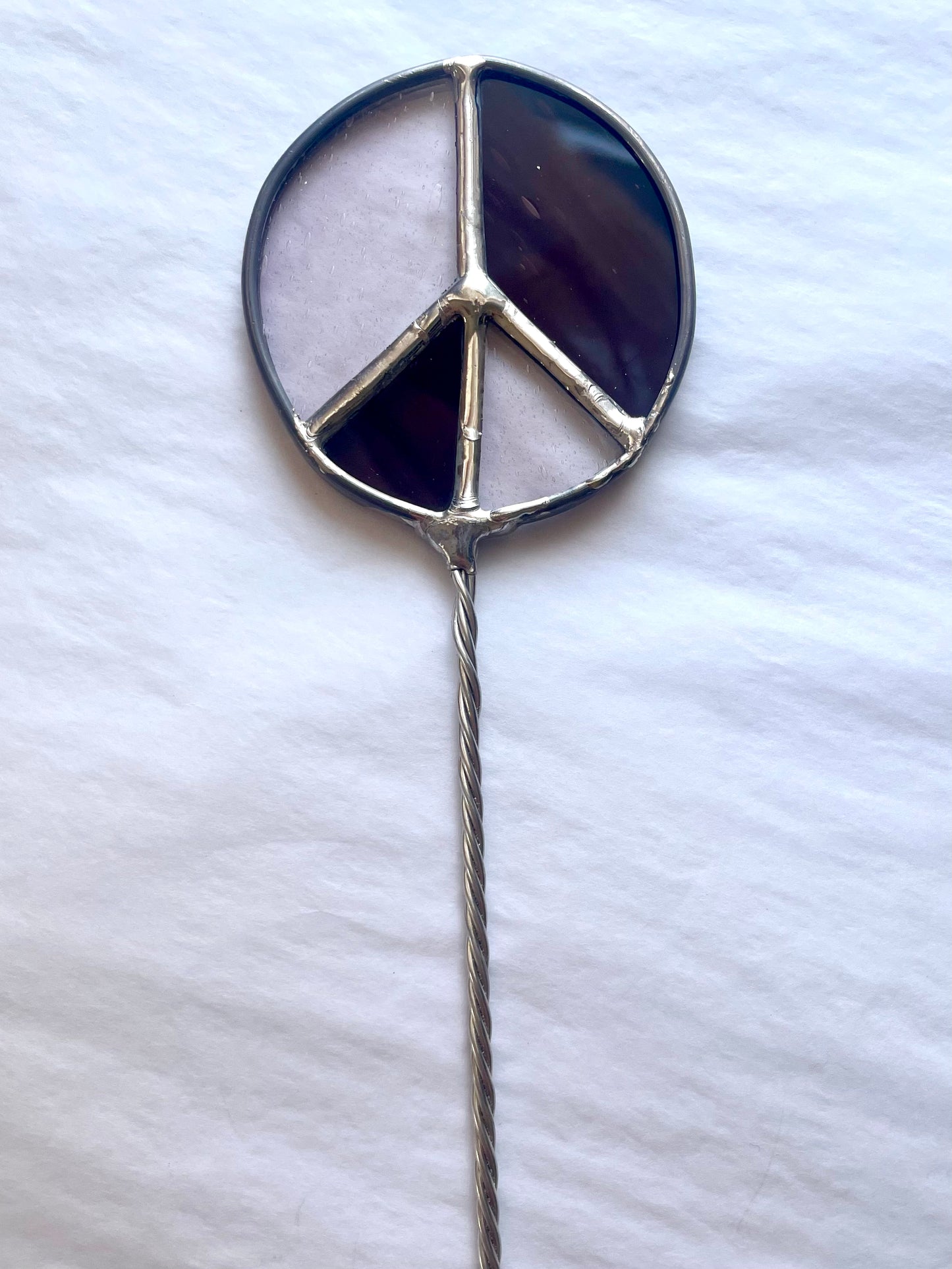 Peace Sign Plant Stake