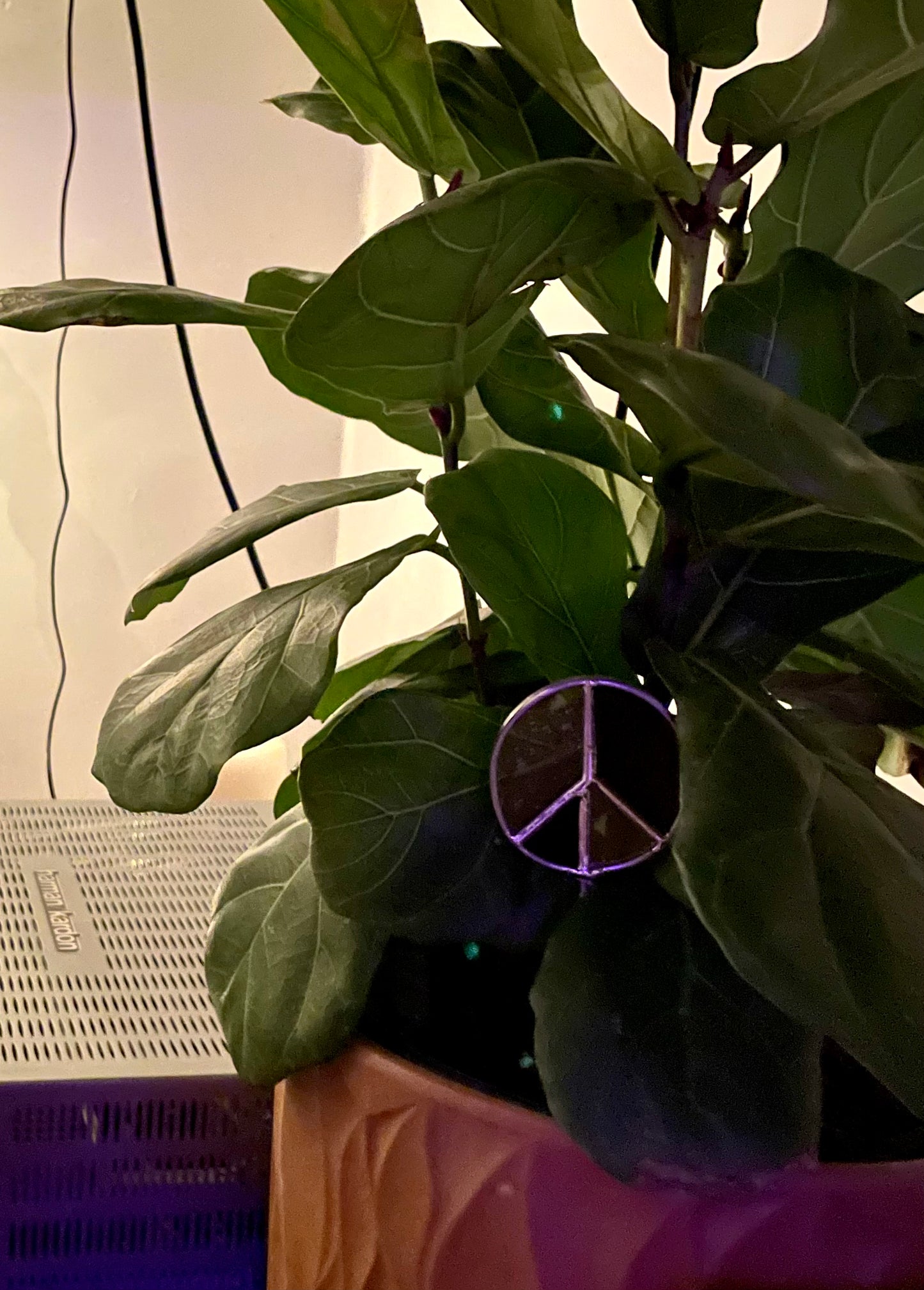 Peace Sign Plant Stake